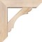Ekena Millwork Olympic Slat Smooth Bracket w/ Offset Brace, Douglas Fir, 5 1/2"W x 20"D x 20"H BKT0604X20X20OLY06SDF - alternate 3